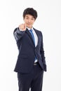 Asian young business indicated you. Royalty Free Stock Photo