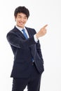 Asian young business indicated you. Royalty Free Stock Photo