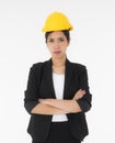 Asian young engineer woman Royalty Free Stock Photo