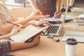 Asian young man,Homosexuality or woman sitting pointing studying examining. Royalty Free Stock Photo