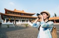 Asian young woman taking the photo Royalty Free Stock Photo