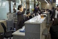 Asiana Airlines check-in counter at Incheon airpor Royalty Free Stock Photo