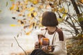 Asian girl playing the guitar.Country Western Musician Royalty Free Stock Photo