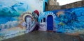 Asilah painted wall Royalty Free Stock Photo