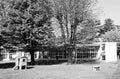 Asilo St Elia kindergarten in Como in black and white Royalty Free Stock Photo