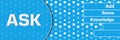 ASK - Add Some Knowledge Blue Basic Shapes Text Horizontal
