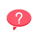 Ask bubble chat dialogue message questionmark speech icon