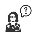 Ask doctor icon Royalty Free Stock Photo