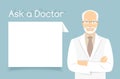 Ask a Doctor Information banner Royalty Free Stock Photo