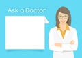Ask a Doctor Information banner Royalty Free Stock Photo