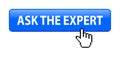 Ask the expert button Royalty Free Stock Photo