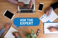 ASK THE EXPERT Royalty Free Stock Photo