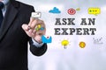 ASK AN EXPERT CONCEPT Royalty Free Stock Photo