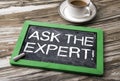 Ask the expert concept Royalty Free Stock Photo