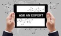 ASK AN EXPERT CONCEPT Royalty Free Stock Photo