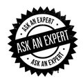 Ask an expert stamp Royalty Free Stock Photo