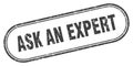 ask an expert stamp Royalty Free Stock Photo