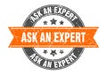 ask an expert stamp Royalty Free Stock Photo