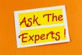 Ask experts help assistance expert advice information question answer Royalty Free Stock Photo