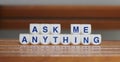 Ask me anything Royalty Free Stock Photo