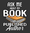 ask me about my book iam a published author