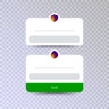 Ask me a question User interface design vector isolated on a transparent background