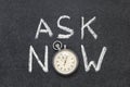 Ask now Royalty Free Stock Photo