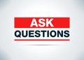 Ask Questions Abstract Flat Background Design Illustration