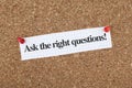 Ask The Right Questions Royalty Free Stock Photo