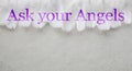 Ask Your Angels White Feather header Background