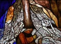 Stained glass window by Sieger Koder at Holy Spirit church in Ellwangen, Germany