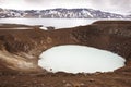 Askja and Viti craters in Iceland Royalty Free Stock Photo