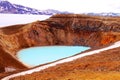 Askja volcano - Viti crater Royalty Free Stock Photo