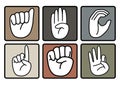 ASL Alphabet Hand Sign Matching Flashcards - 1