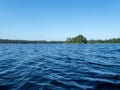 Asmall rocky island on the Saimaa lake in Finland - 1 Royalty Free Stock Photo