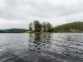 Asmall rocky island on the Saimaa lake in Finland - 4 Royalty Free Stock Photo