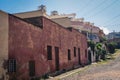 Capital Streets and Buildings View in the Sunny Day Royalty Free Stock Photo