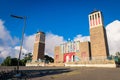 Capital Streets and Buildings View in the Sunny Day Royalty Free Stock Photo