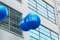 ASML logo on balloons Eindhoven Royalty Free Stock Photo
