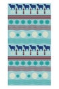 aso oke fabric with cows Royalty Free Stock Photo