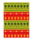 aso oke fabric illustration Royalty Free Stock Photo