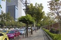 Asoke Montri Road street view in thailand. Royalty Free Stock Photo