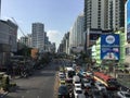 Asoke Montri Road street view in thailand.