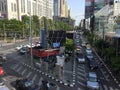 Asoke Montri Road street view in thailand. Royalty Free Stock Photo