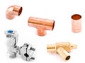 Asorted Plumbing Fittings Royalty Free Stock Photo