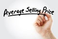 ASP - Average Selling Price acronym