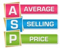 ASP - Average Selling Price Colorful Squares Vertical