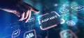 ASP.NET Web Application Framework for Dynamic Websites, projection on a virtual screen, Business and Technology Concept Royalty Free Stock Photo