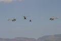 ASPA patrol acrobatic helicopters during airshow