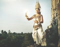 Aspara Dancer Angkor Wat Traditional Woman Concept Royalty Free Stock Photo